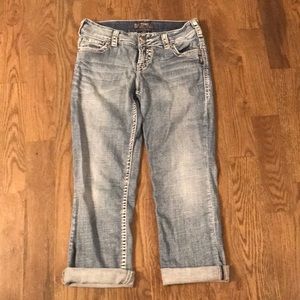 Silver Suki Capri Jeans